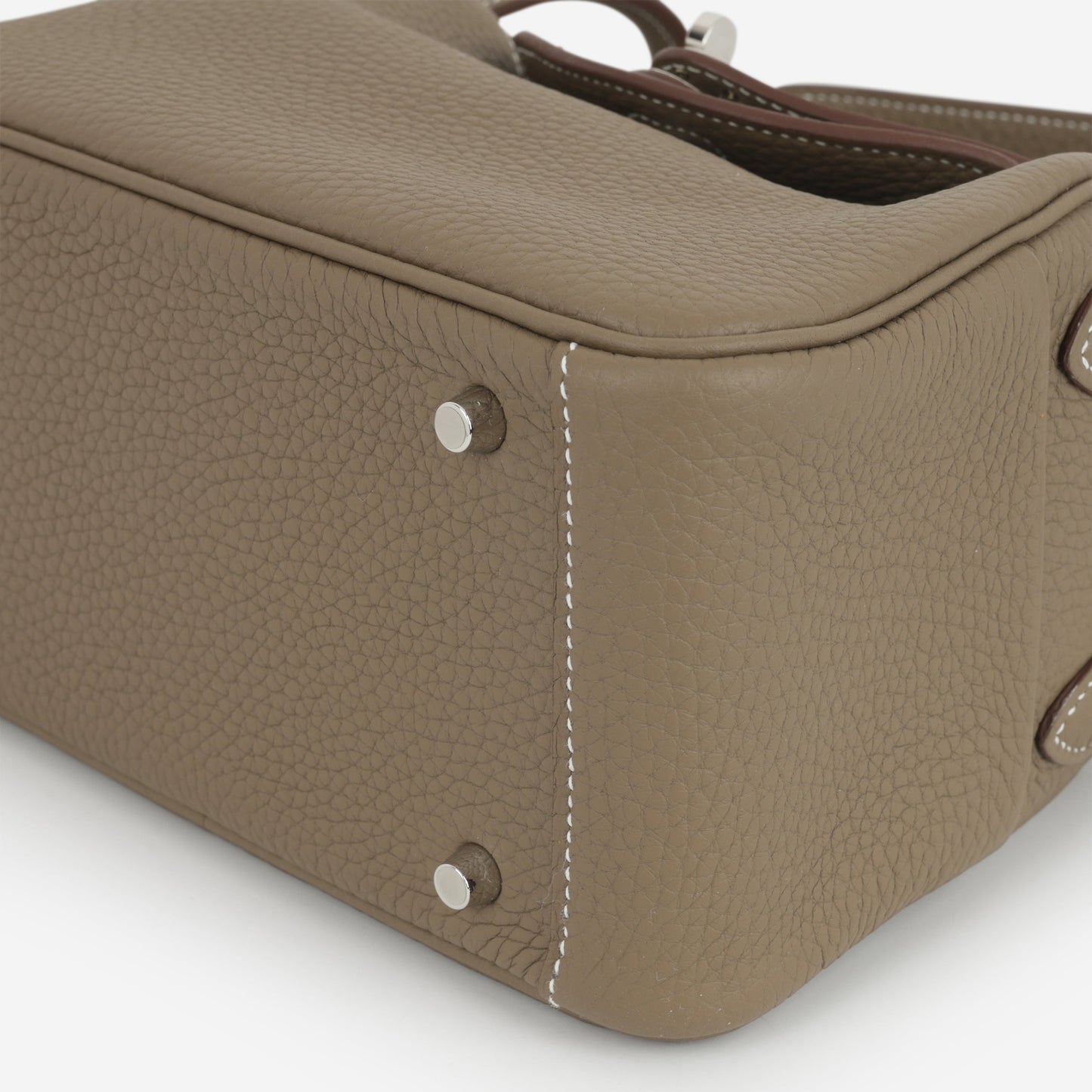 Hermès Mini Lindy - Etoupe Clemence | Palladium Hardware