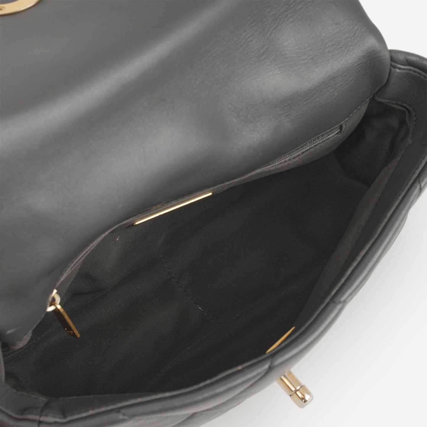 Chanel Small 19 Flap - Grey Lambskin | Mixed Metal Hardware