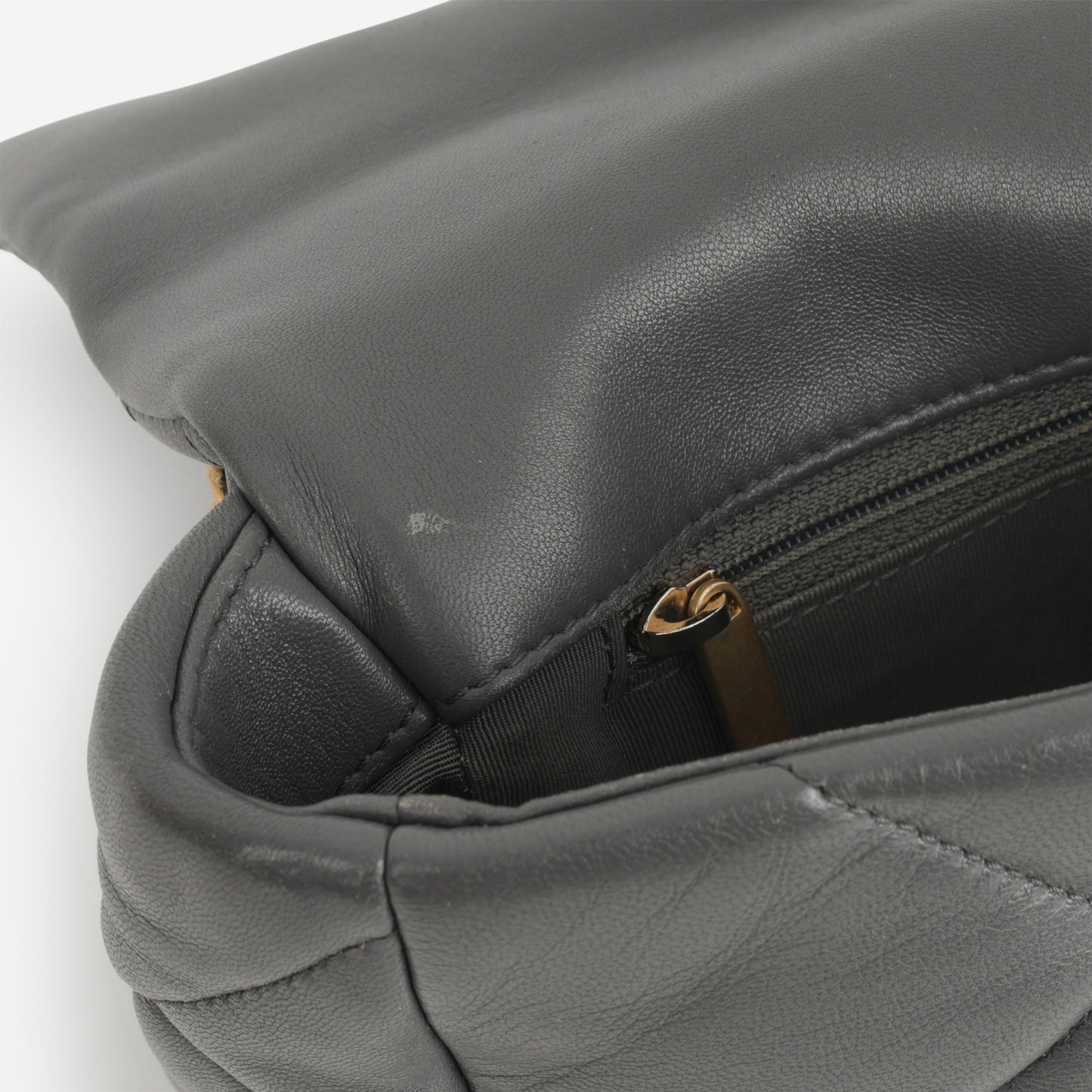 Chanel Small 19 Flap - Grey Lambskin | Mixed Metal Hardware