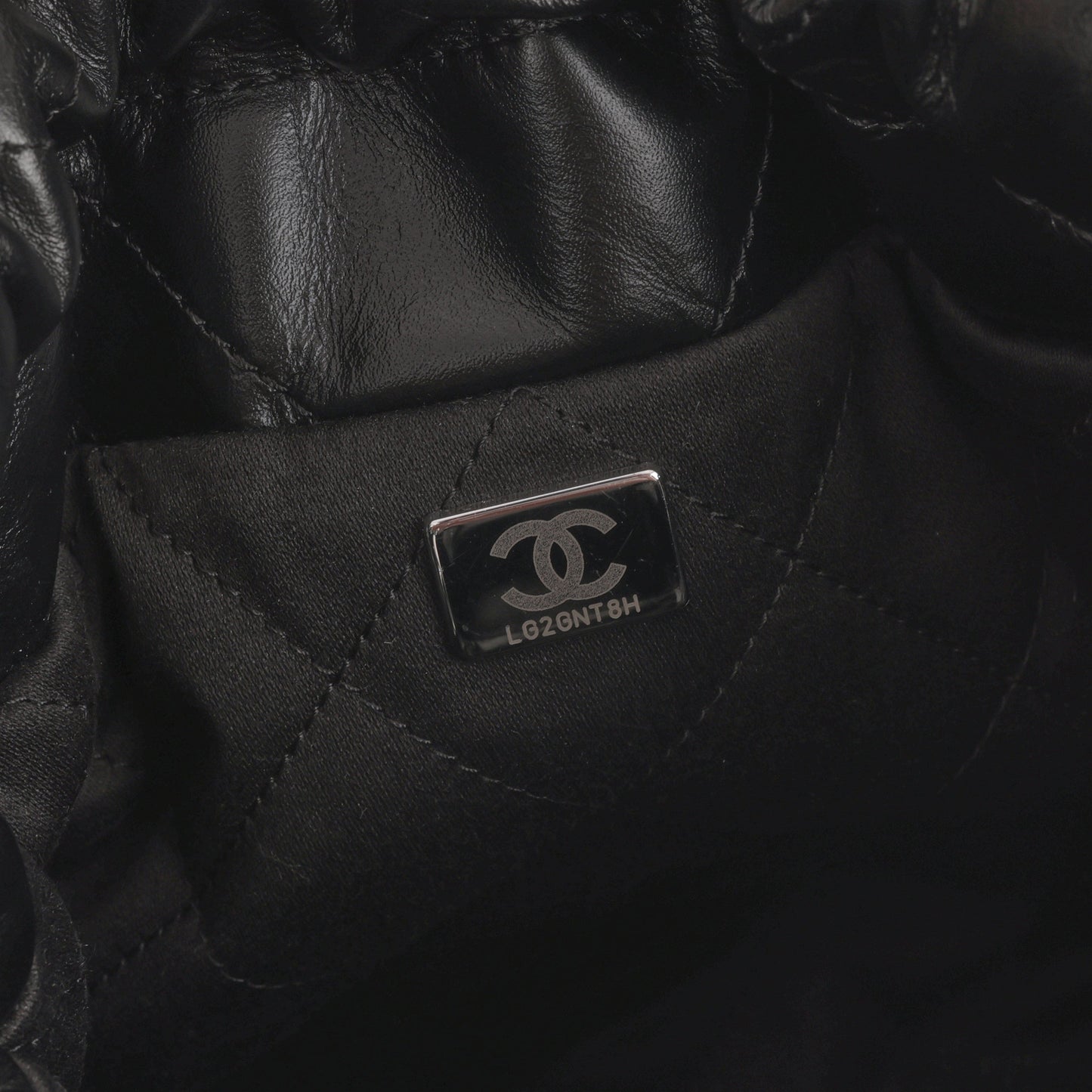 Chanel Mini 22 - Black Calfskin | Silver Hardware