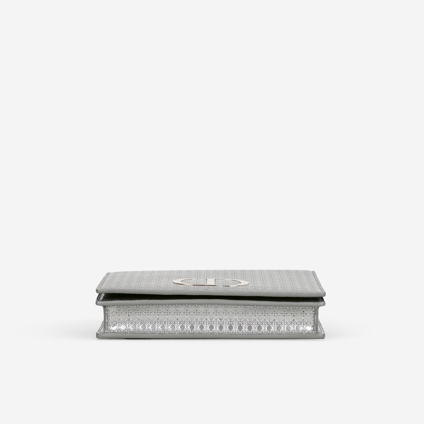 Dior 2-In-1 30 Montaigne Pouch - Silver Microcannage Calfskin | Champagne Gold Hardware