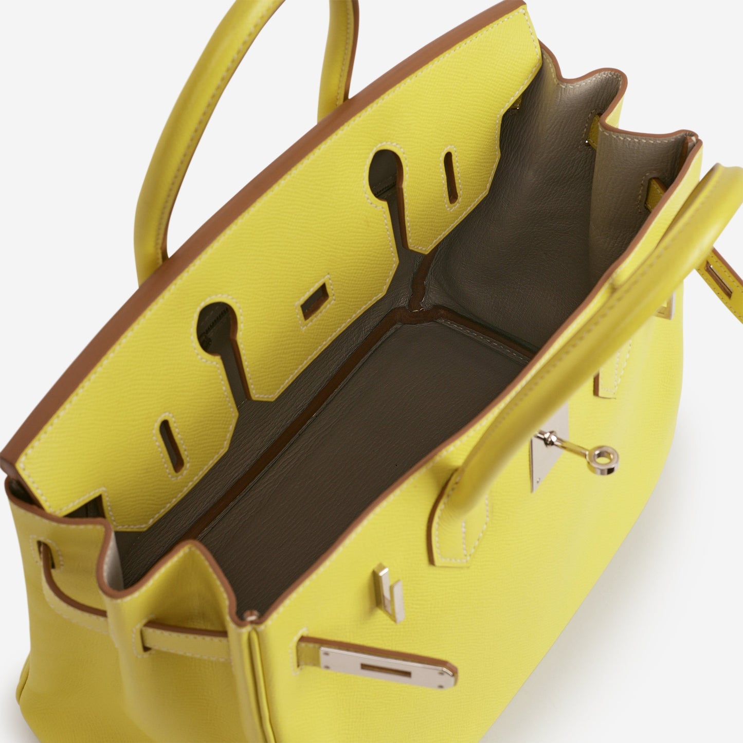 Hermès Birkin 30 Candy - Lime Epsom / Gris Perle | Palladium Hardware