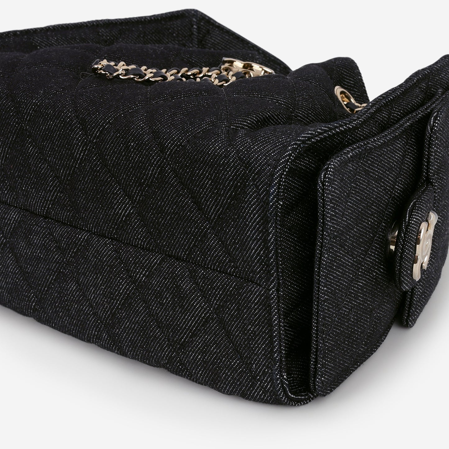 Chanel Mini 25 Hobo - Indigo Denim | Polished Champagne Gold Hardware