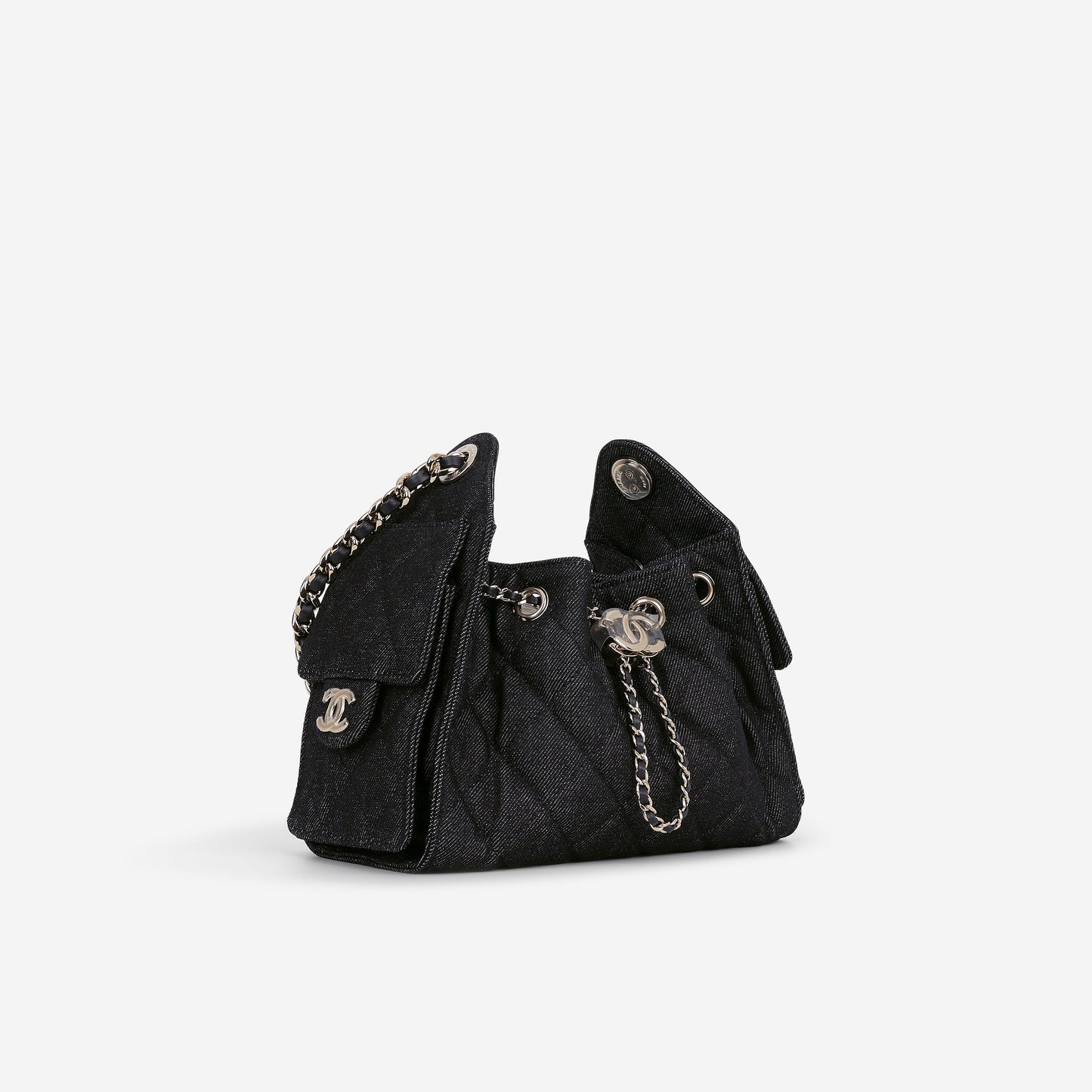 Chanel Mini 25 Hobo - Indigo Denim | Polished Champagne Gold Hardware
