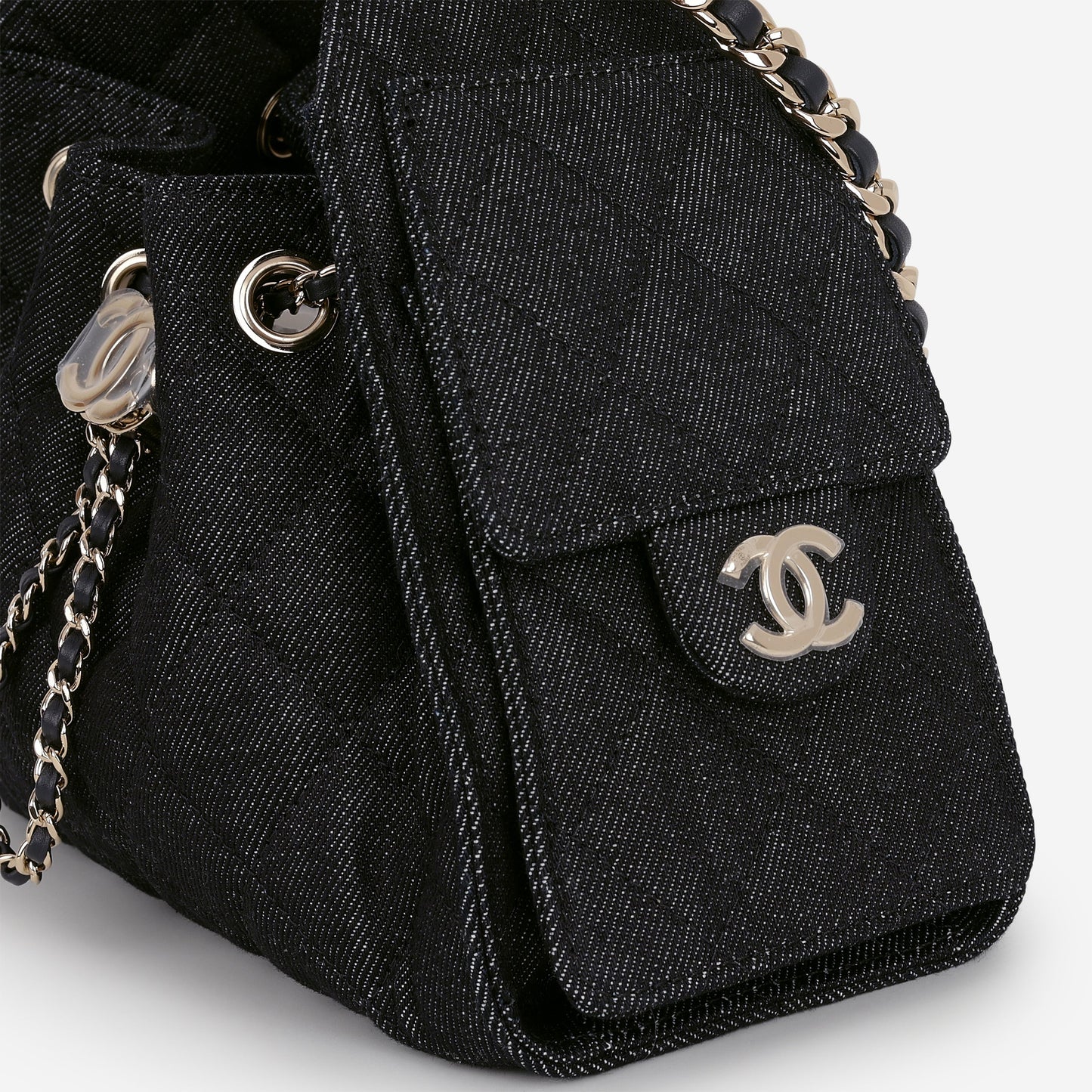 Chanel Mini 25 Hobo - Indigo Denim | Polished Champagne Gold Hardware