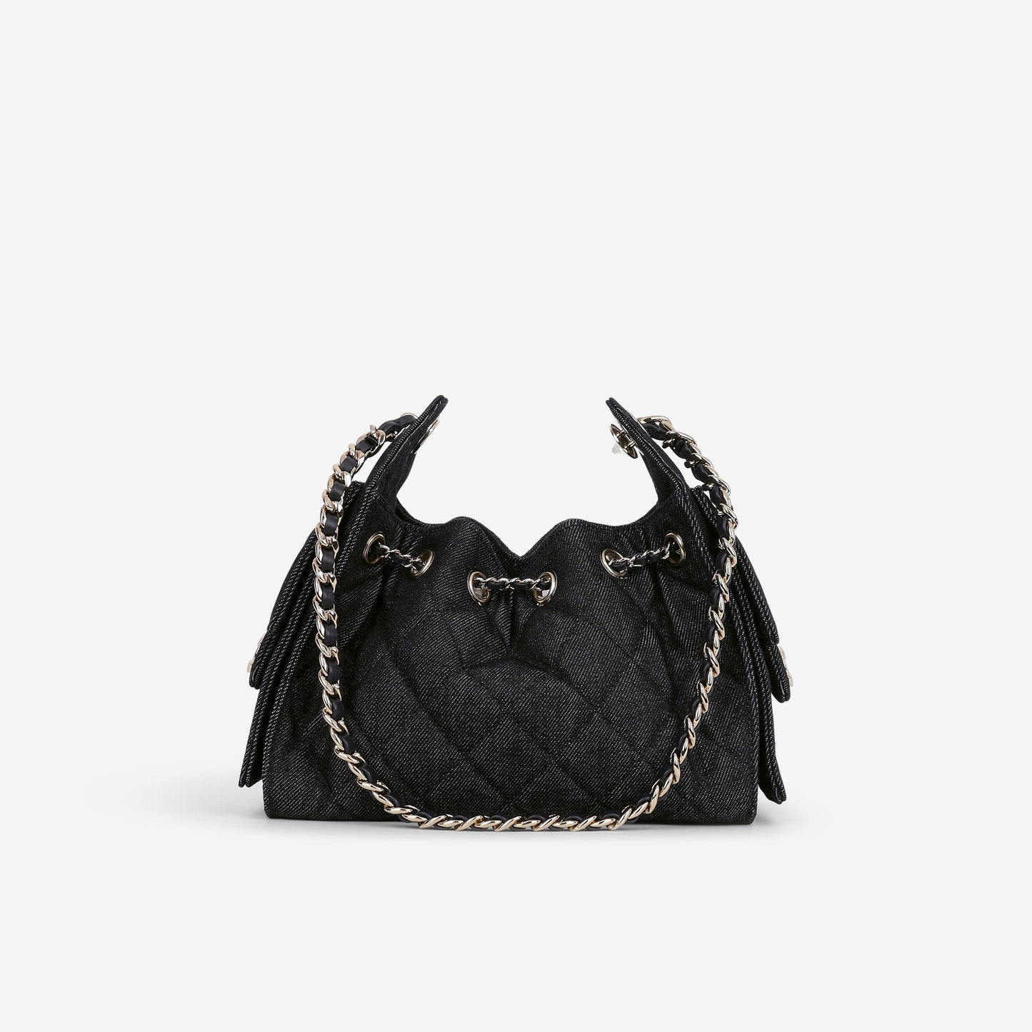 Chanel Mini 25 Hobo - Indigo Denim | Polished Champagne Gold Hardware