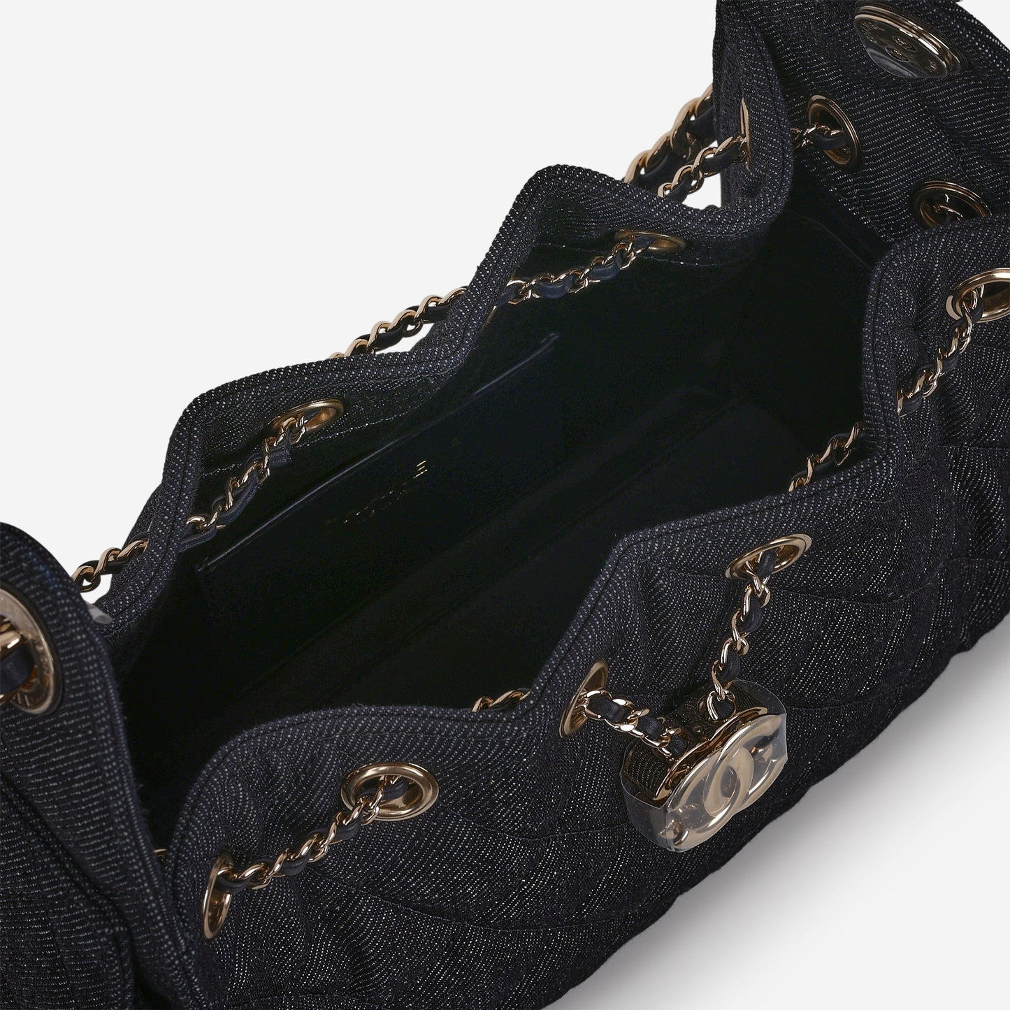 Chanel Mini 25 Hobo - Indigo Denim | Polished Champagne Gold Hardware