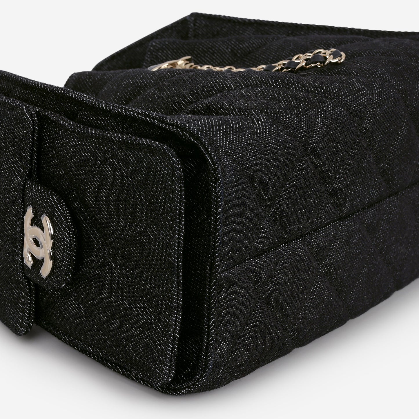Chanel Mini 25 Hobo - Indigo Denim | Polished Champagne Gold Hardware