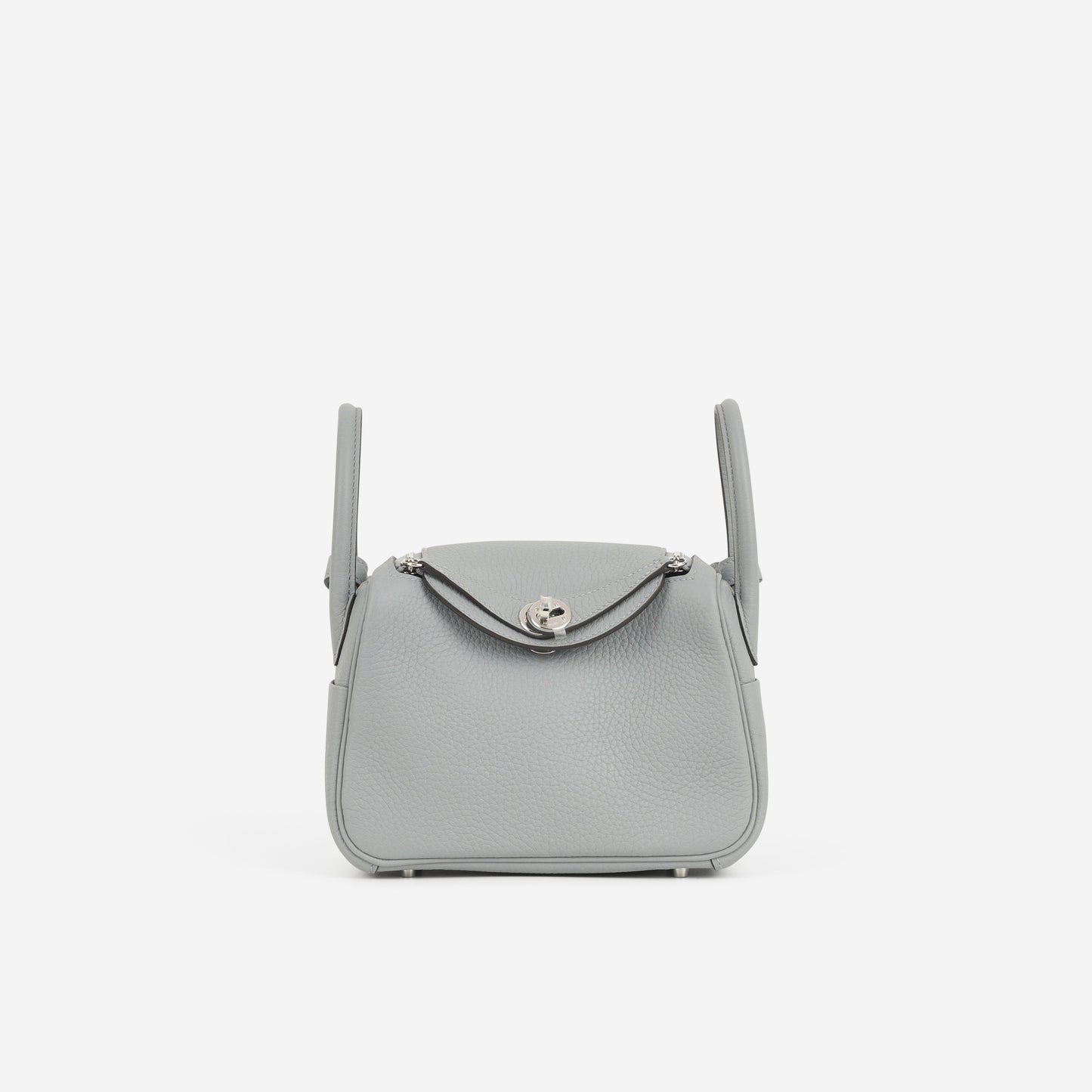 Hermès Mini Lindy - Gris Pantin Clemence | Palladium Hardware