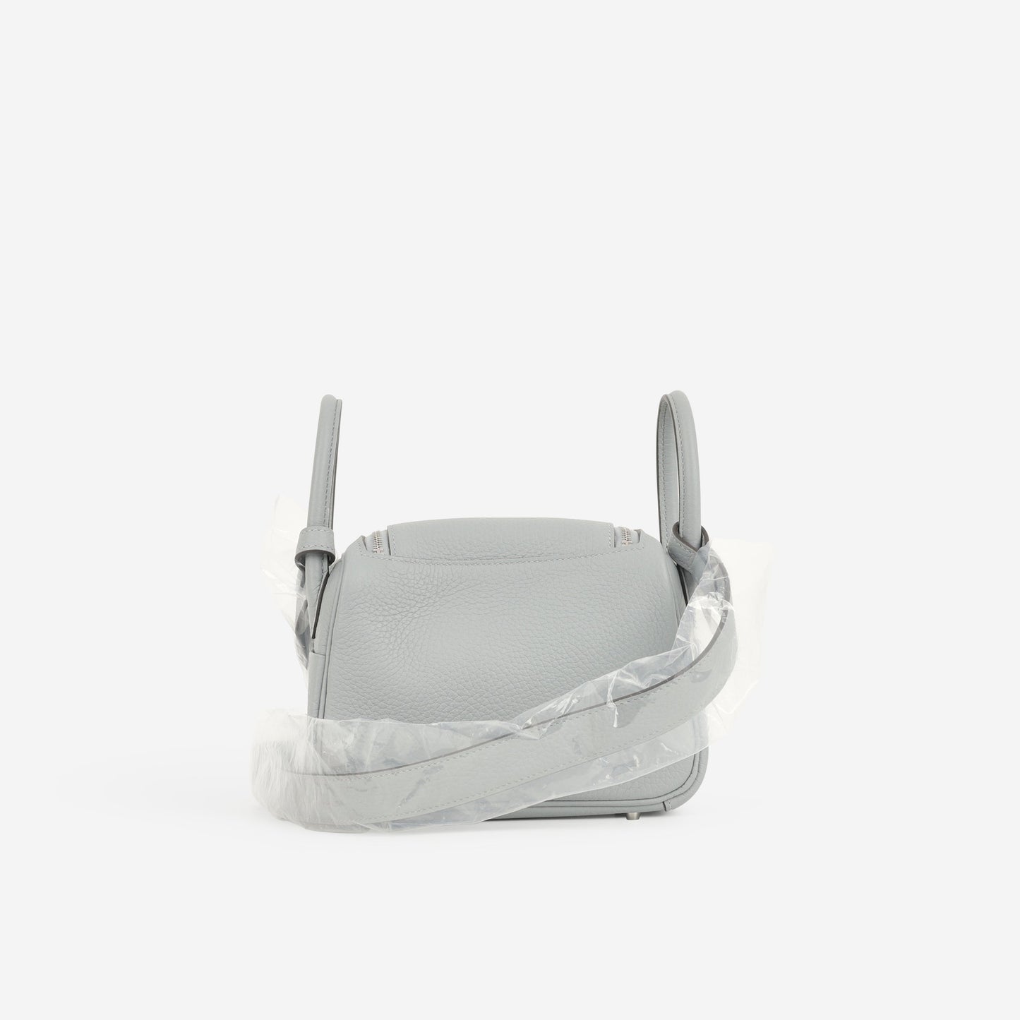 Hermès Mini Lindy - Gris Pantin Clemence | Palladium Hardware