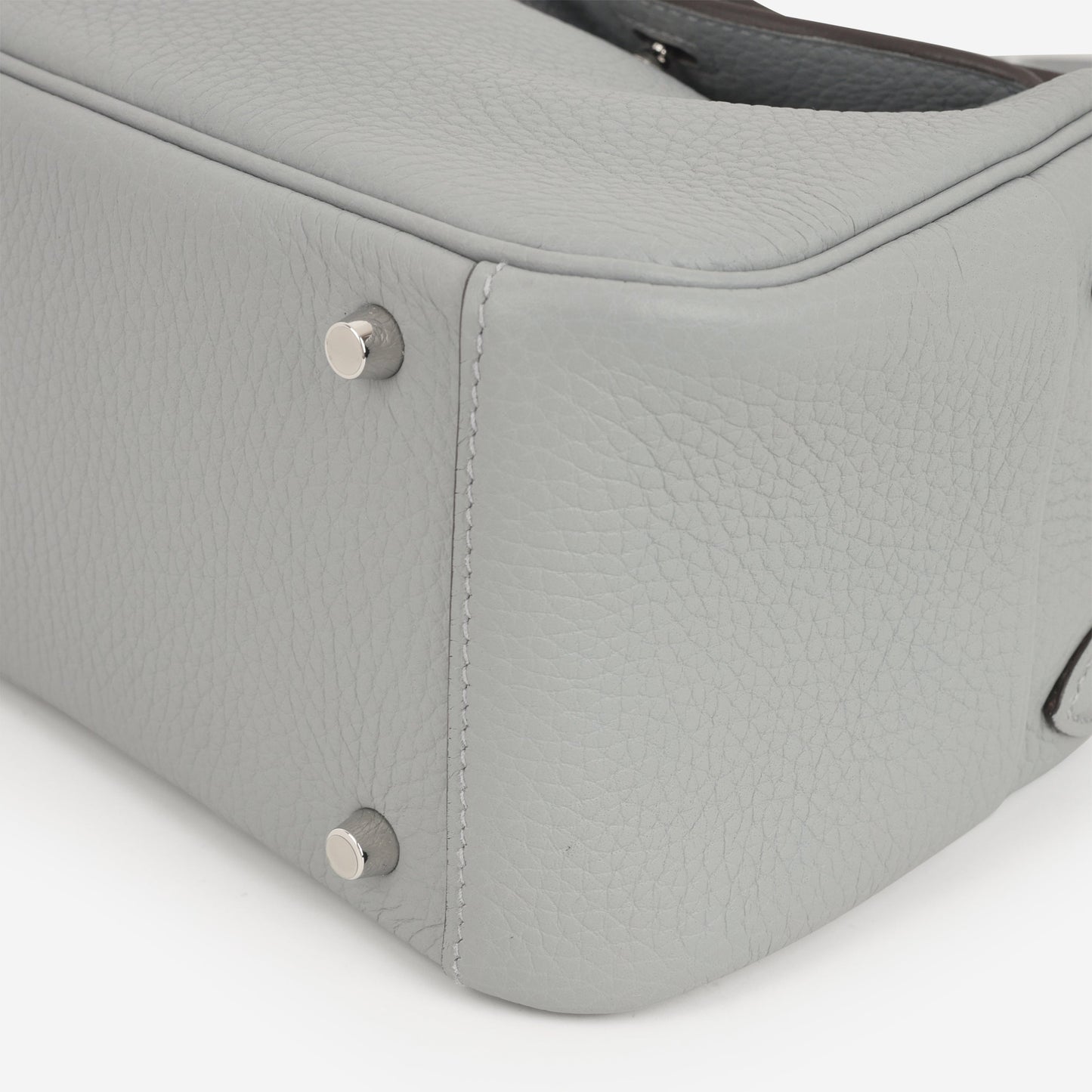Hermès Mini Lindy - Gris Pantin Clemence | Palladium Hardware