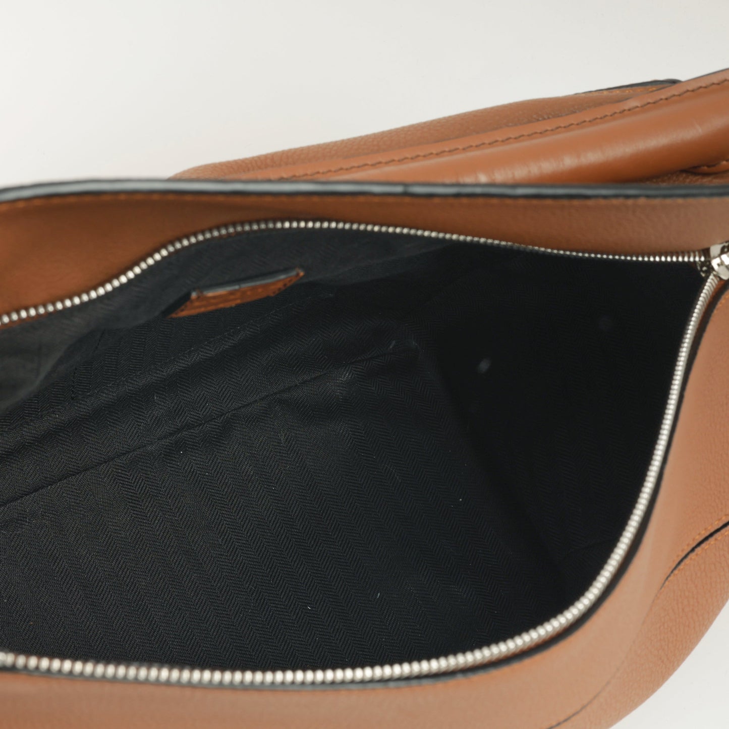 Loewe Large Puzzle Bag - Brown Grained Calfskin | Palladium Hardware