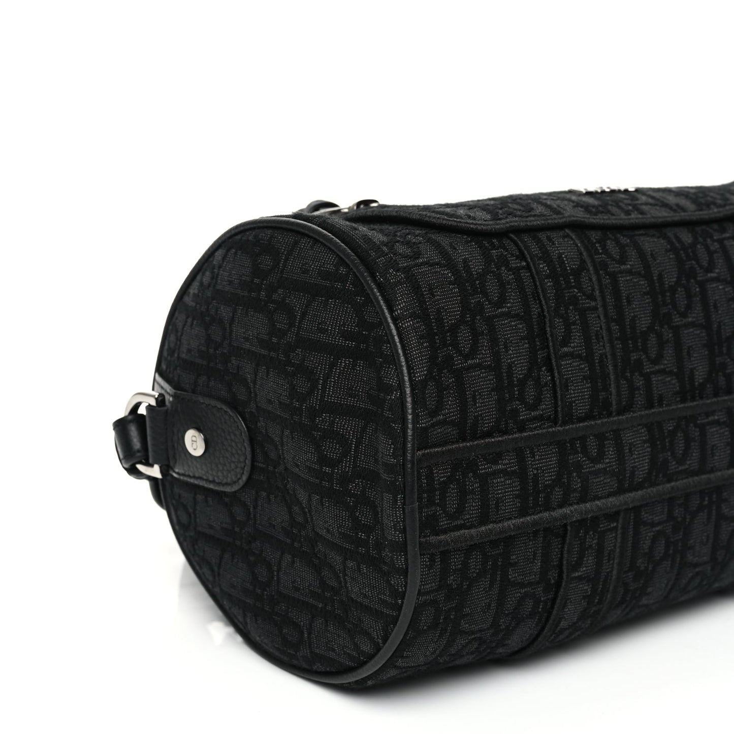 Christian Dior Oblique Jacquard Zipped Messenger Bag Black