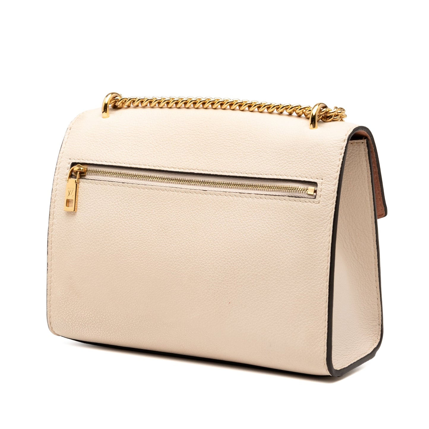 Beige Louis Vuitton Bicolor Leather MyLockMe Chain BB Crossbody Bag