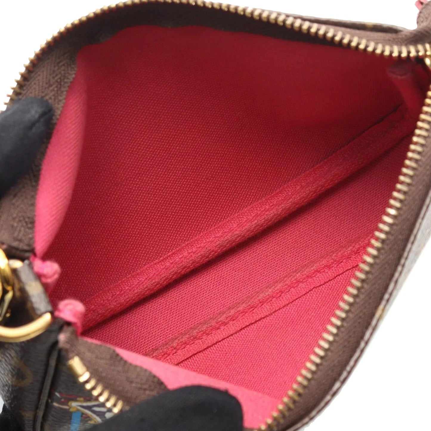 Brown Louis Vuitton Monogram Vivienne Christmas Roller Coaster Mini Pochette Accessoires Handbag