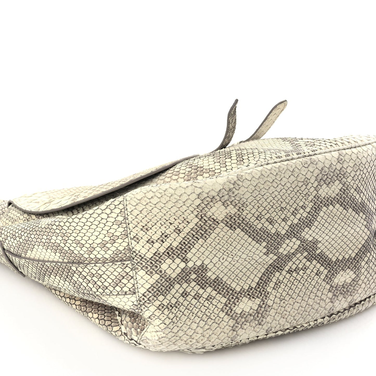 Christian Dior CHRISTIAN DIOR Snakeskin Saddle Soft Bag