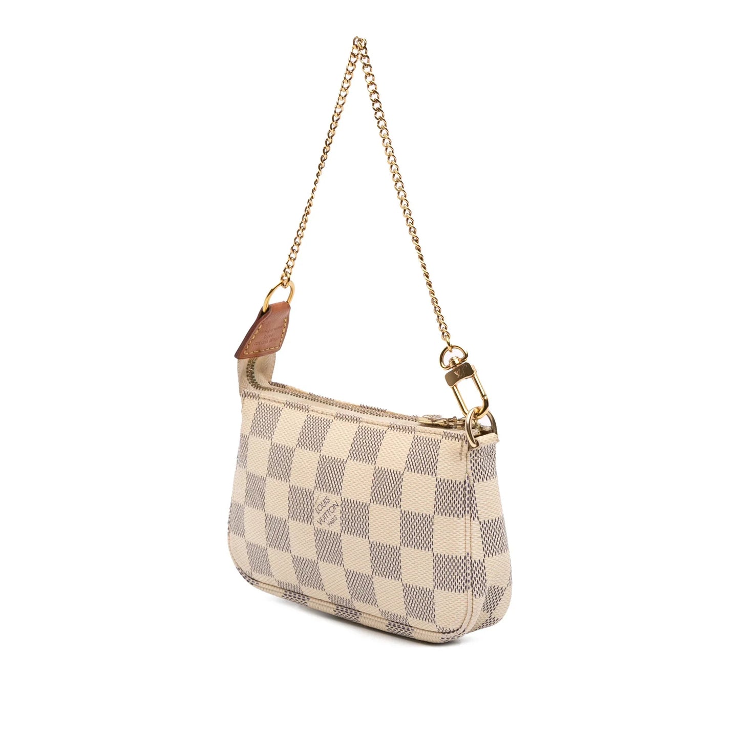 White Louis Vuitton Damier Azur Mini Pochette Accessoires Handbag