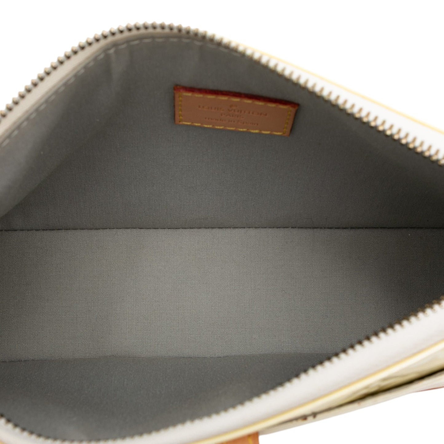 White Louis Vuitton Monogram Vernis Mallory Square Shoulder Bag