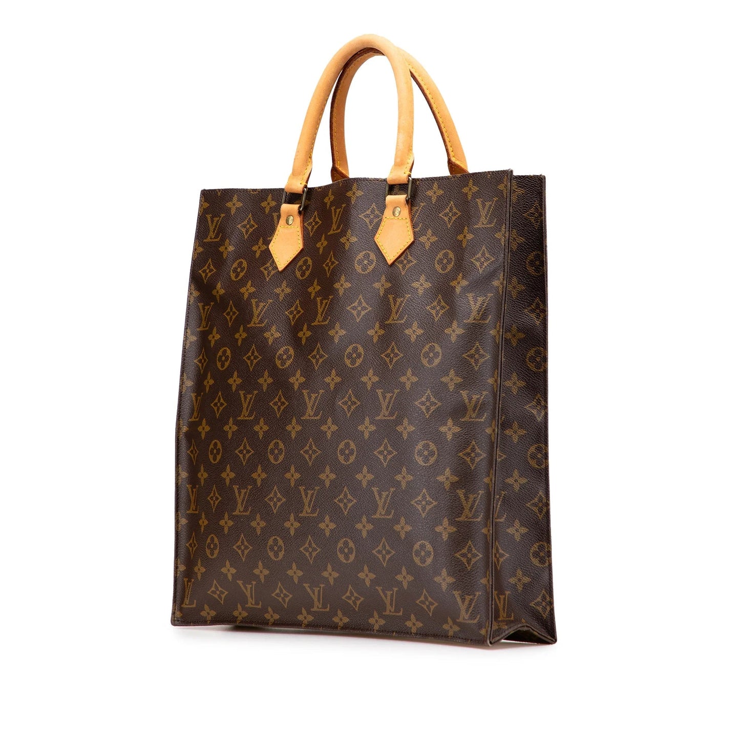 Brown Louis Vuitton Monogram Sac Plat Tote Bag