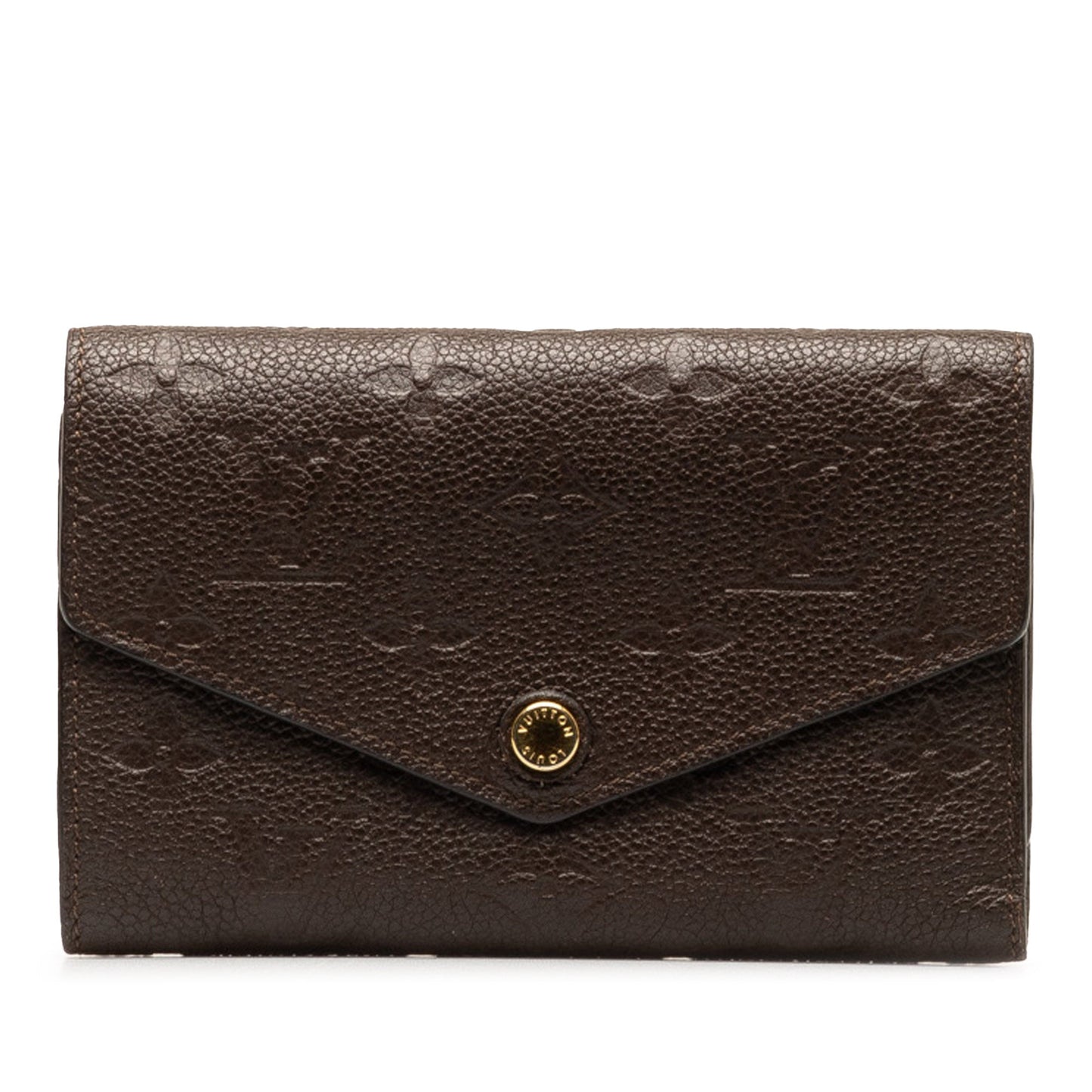 Brown Louis Vuitton Monogram Empreinte Portefeuille Curie  Wallet