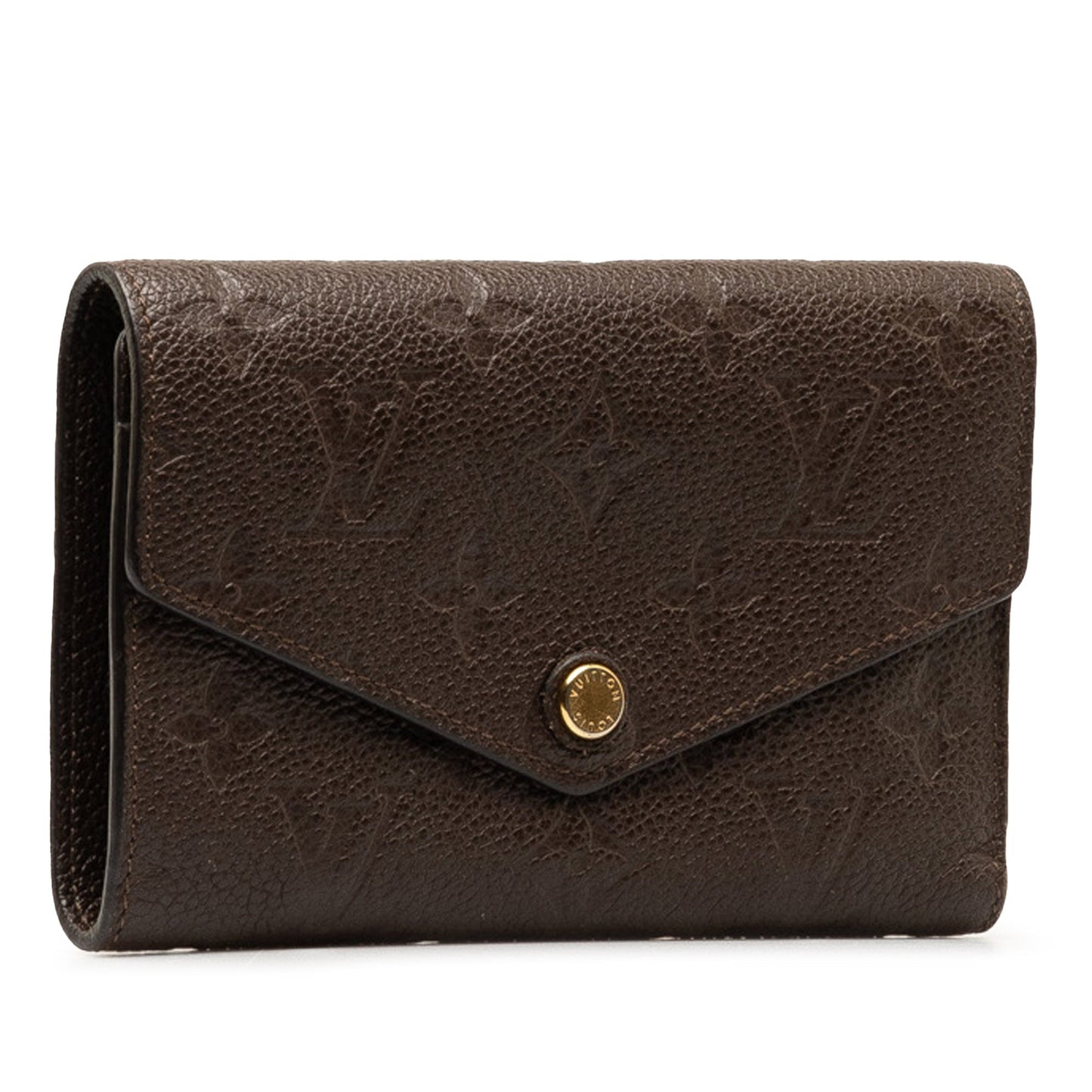Brown Louis Vuitton Monogram Empreinte Portefeuille Curie  Wallet