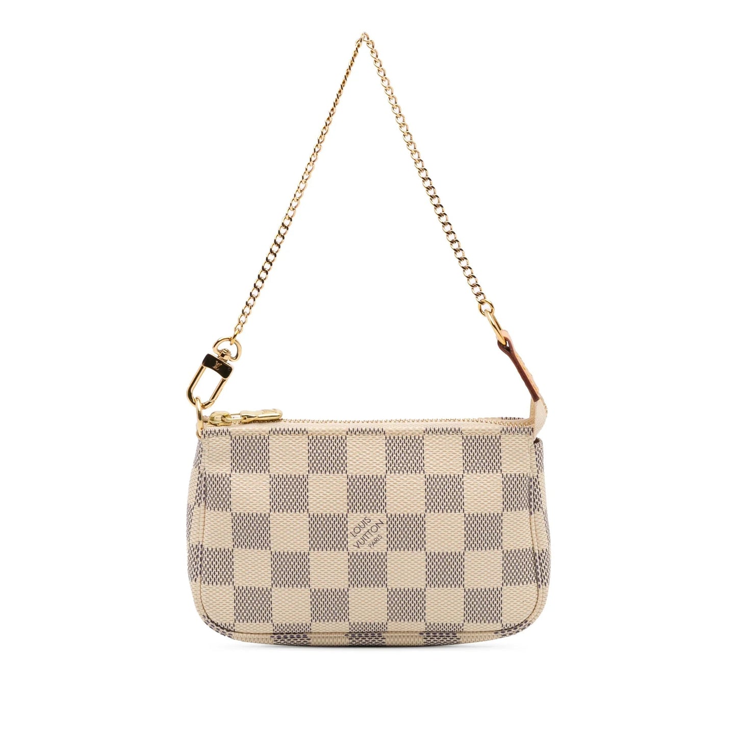 White Louis Vuitton Damier Azur Mini Pochette Accessoires Handbag