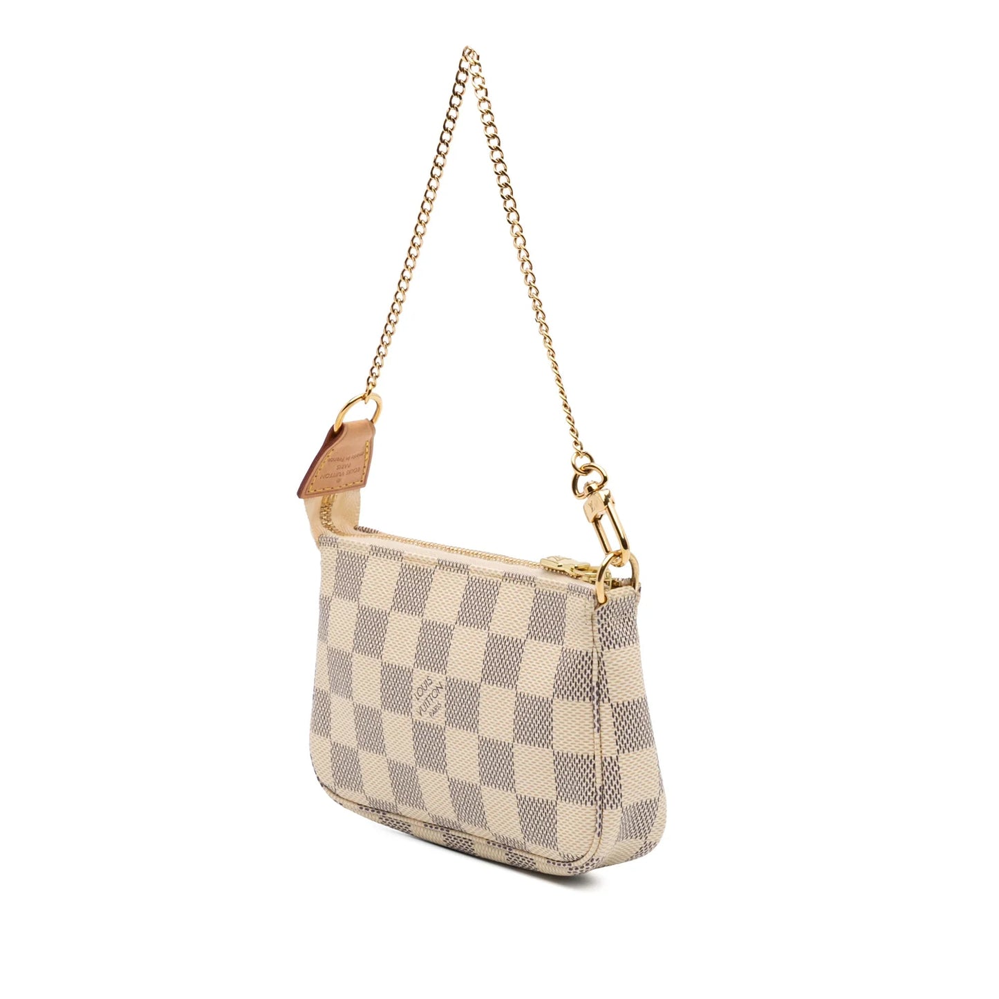 White Louis Vuitton Damier Azur Mini Pochette Accessoires Handbag
