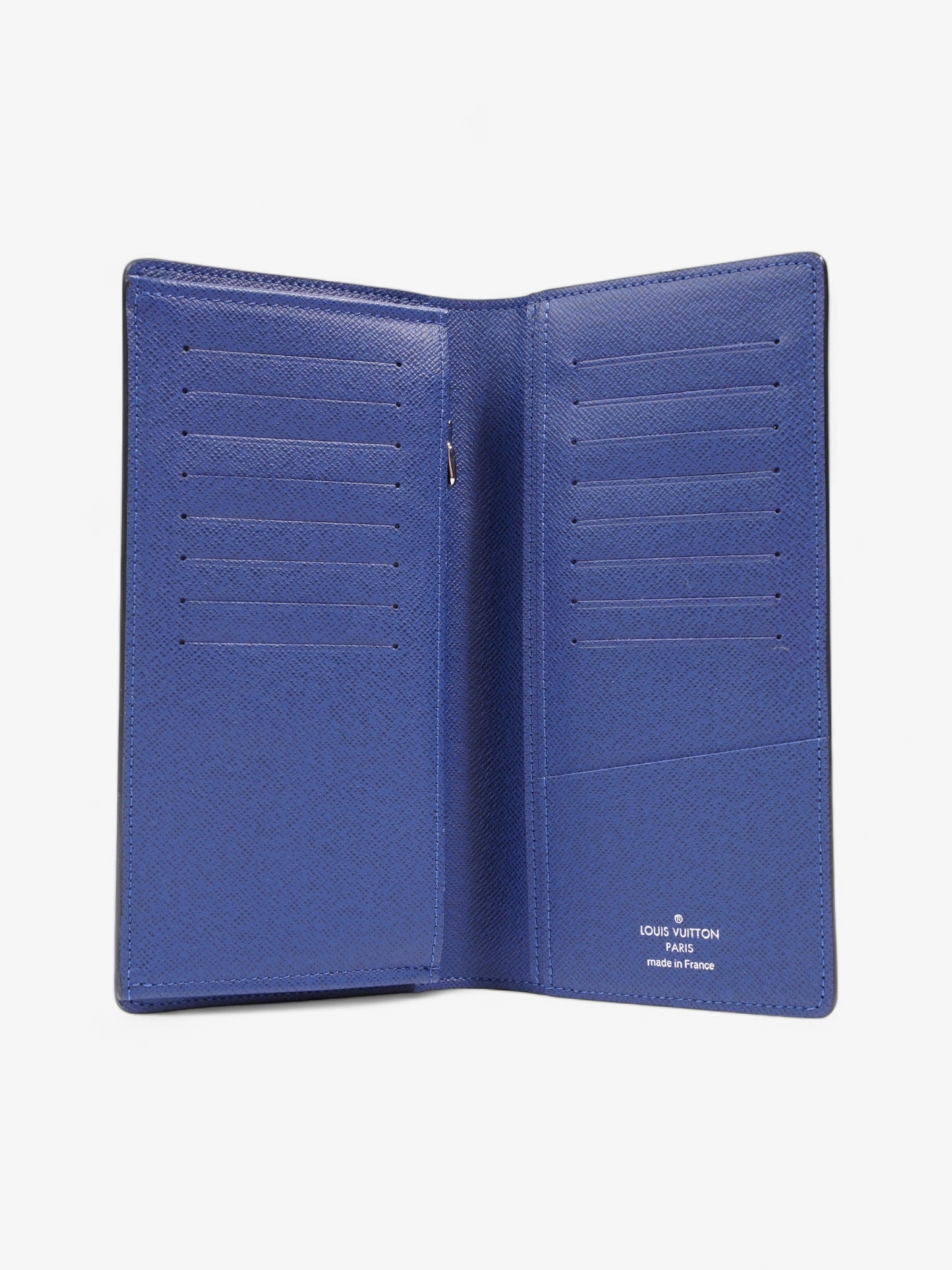 Louis Vuitton Lama Portefeuille Brazza Cobalt Leather