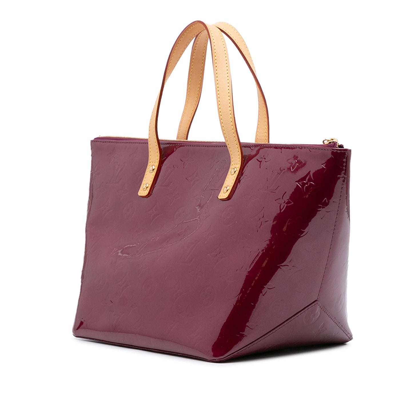 Purple Louis Vuitton Monogram Vernis Bellevue PM Handbag