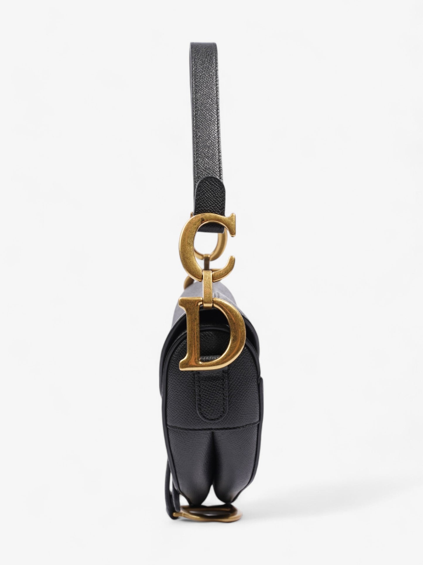 Christian Dior Saddle Bag Black Calfskin Leather