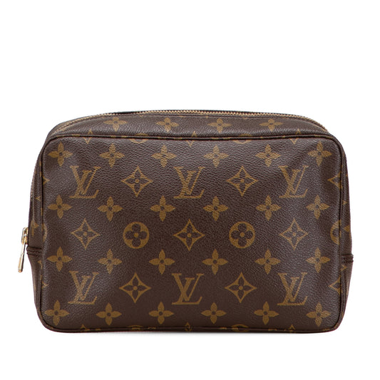 Brown Louis Vuitton Monogram Trousse Toilette 23 Clutch Bag