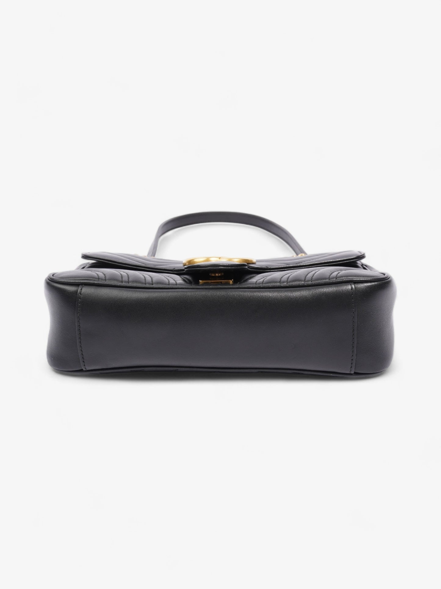 Gucci GG Marmont Flap Black Matelasse Leather Small
