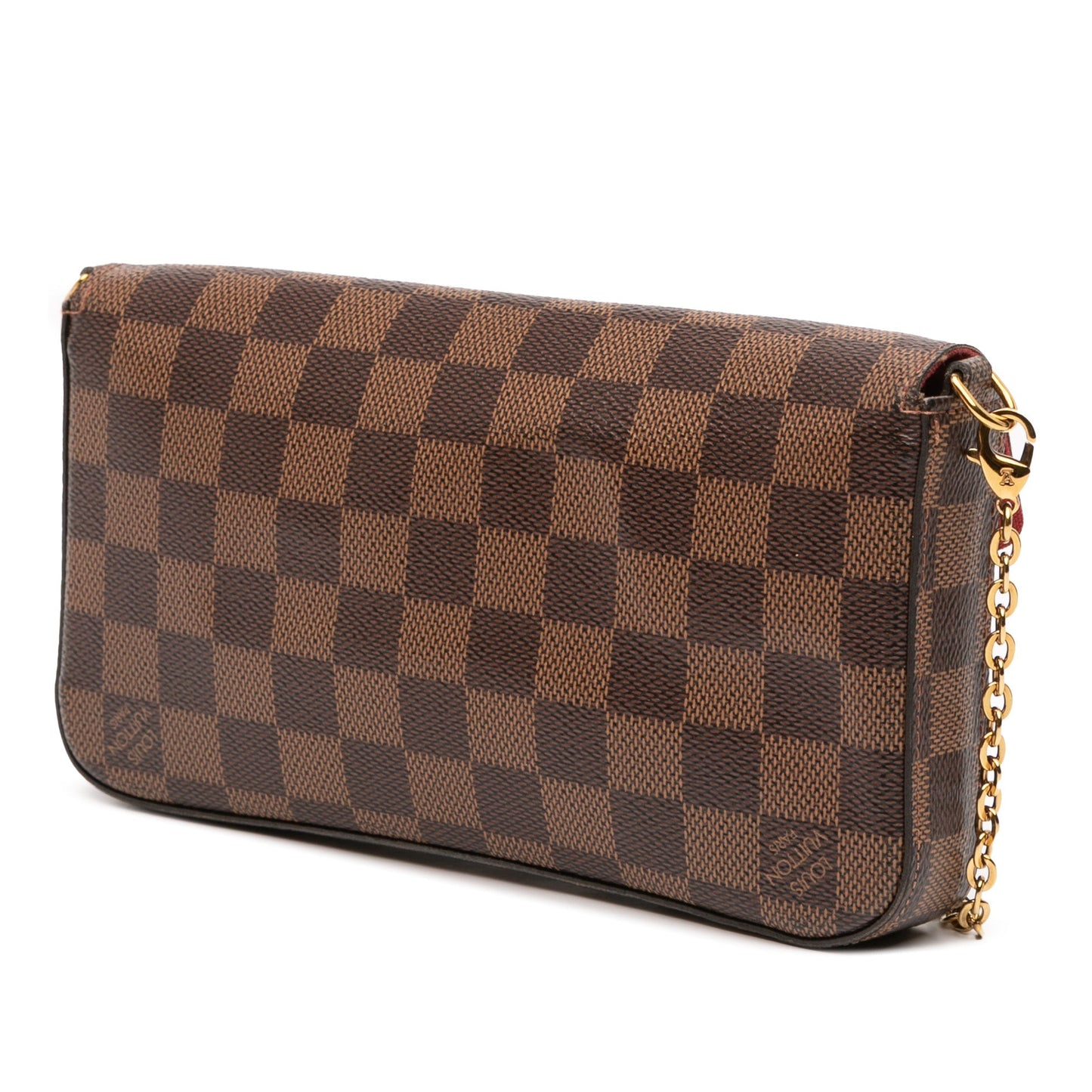 Brown Louis Vuitton Damier Ebene Pochette Felicie Crossbody Bag