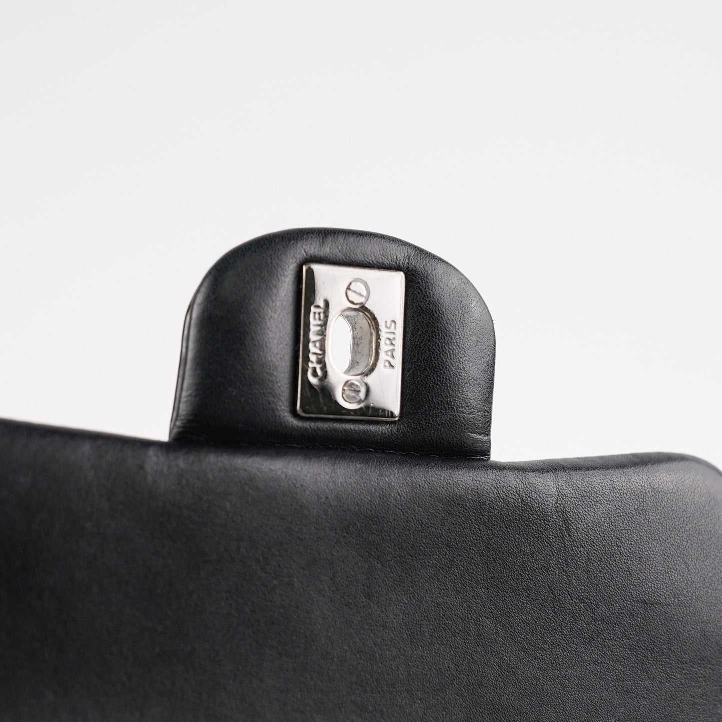 Chanel Mini Square Flap Patent Black Bag