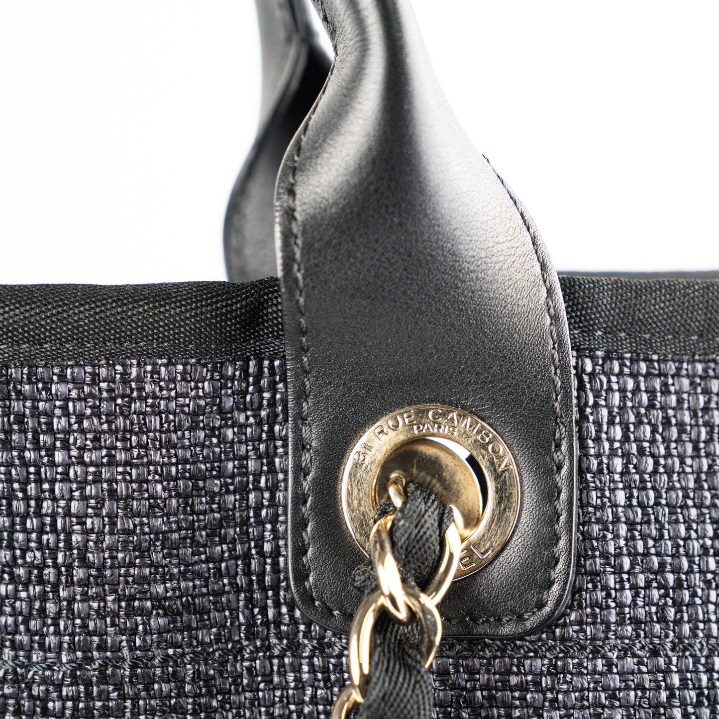 Chanel Deauville Medium Black Tote