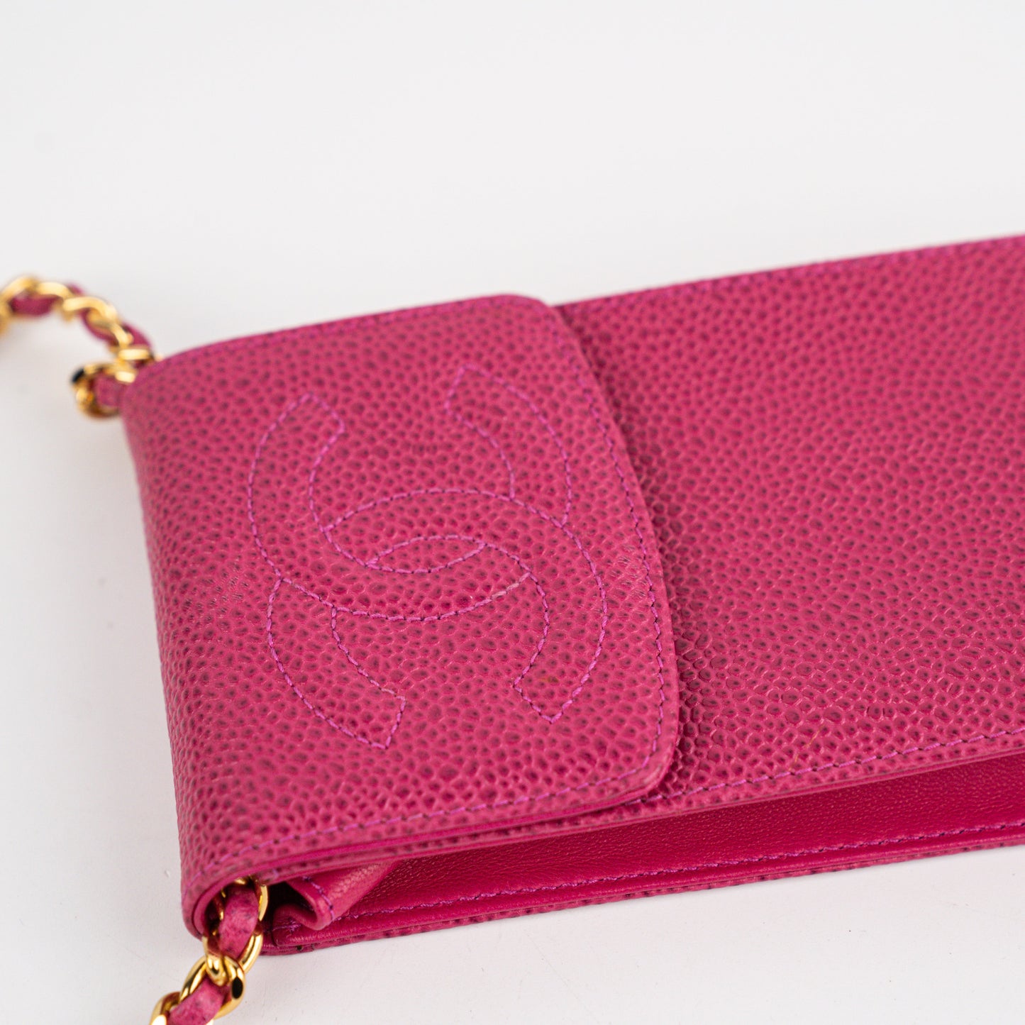 Chanel  Vertical Caviar Pink Crossbody