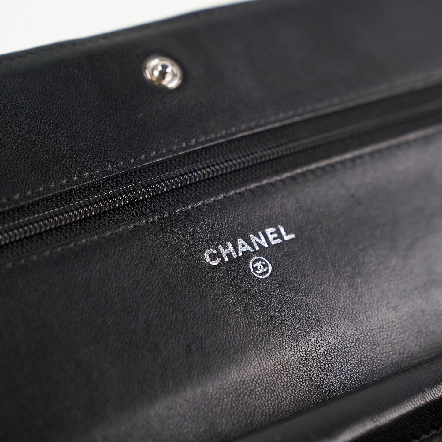 Chanel Boy Wallet On Chain WOC Lambskin Black