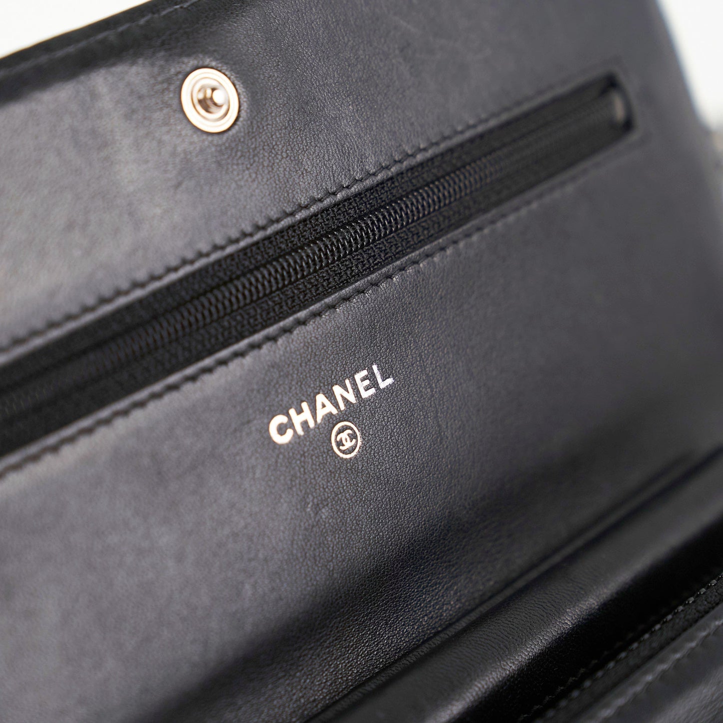 Chanel Boy Wallet On Chain WOC Lambskin Black