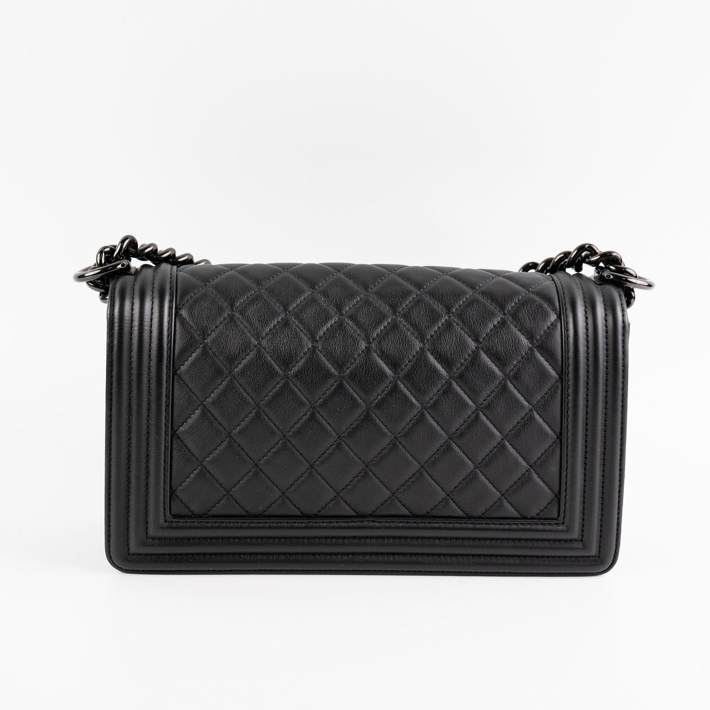 Chanel Old Medium Boy So Black Shoulder Bag