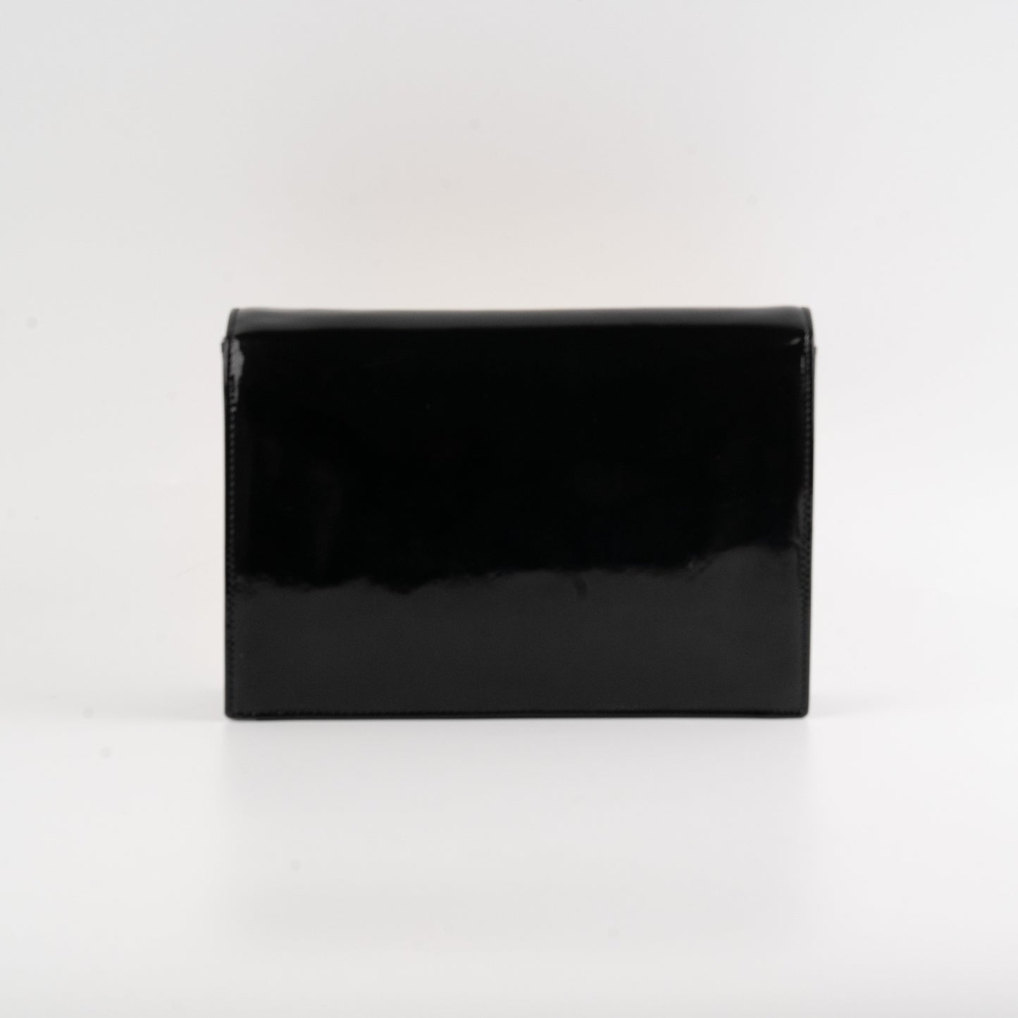 Chanel  Patent Graphic Clutch