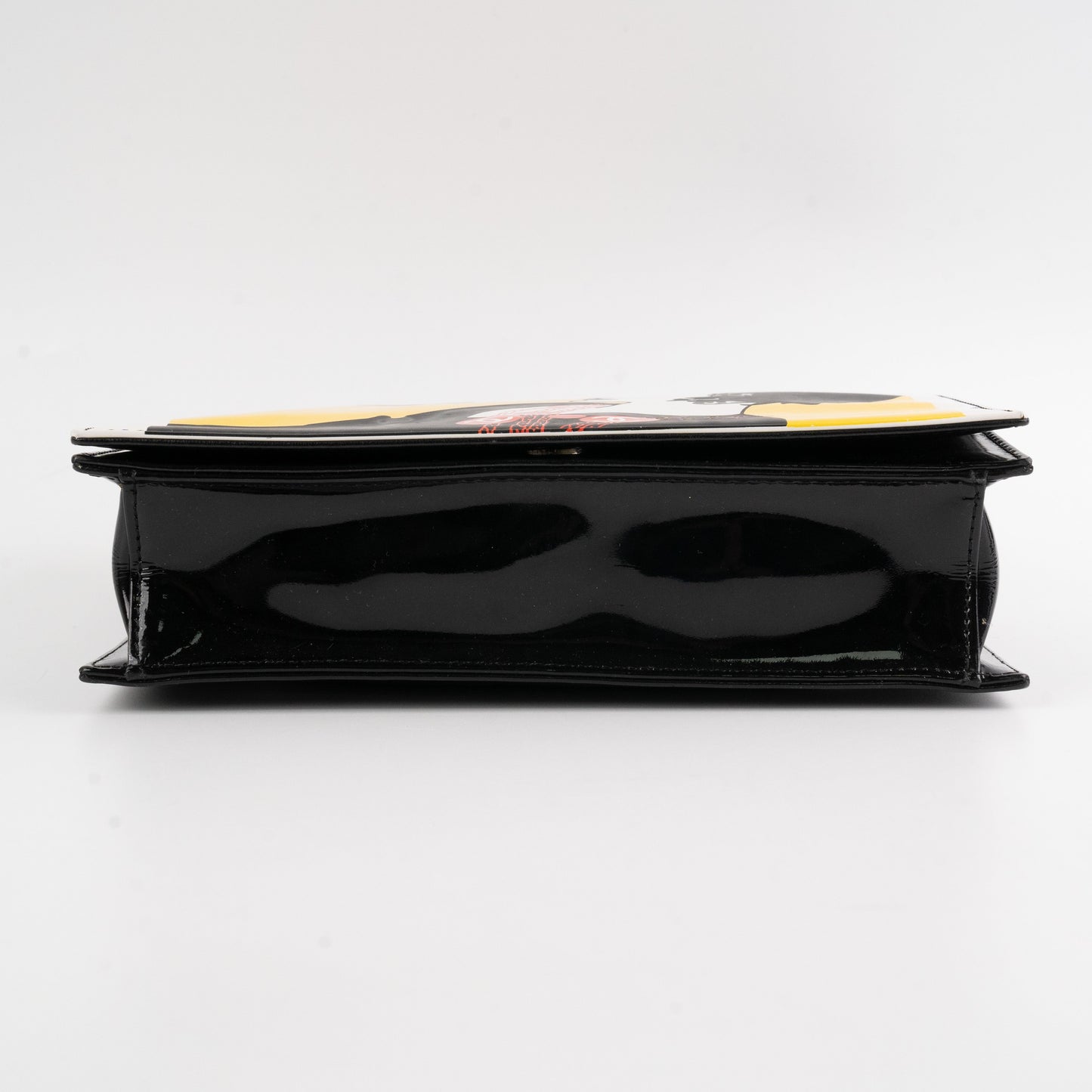 Chanel  Patent Graphic Clutch