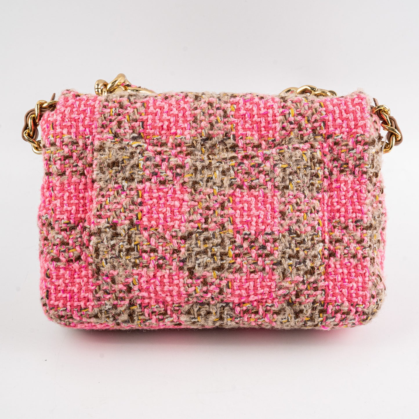 ITEM 14 - Chanel 19 Small seasonal Tweed Pink