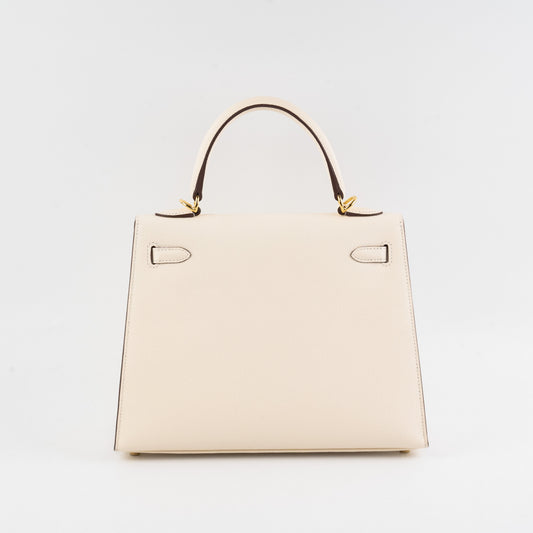 Hermes Kelly 25 Epsom Nata U Stamp (2022)
