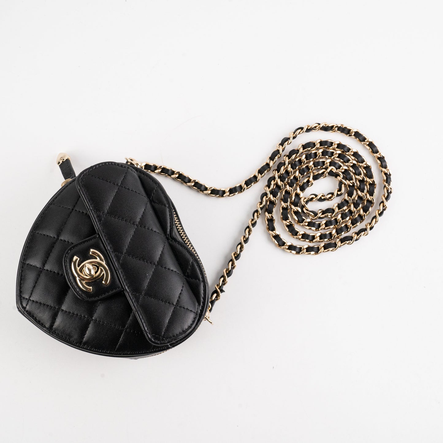 Chanel Mini Heart Bag Black