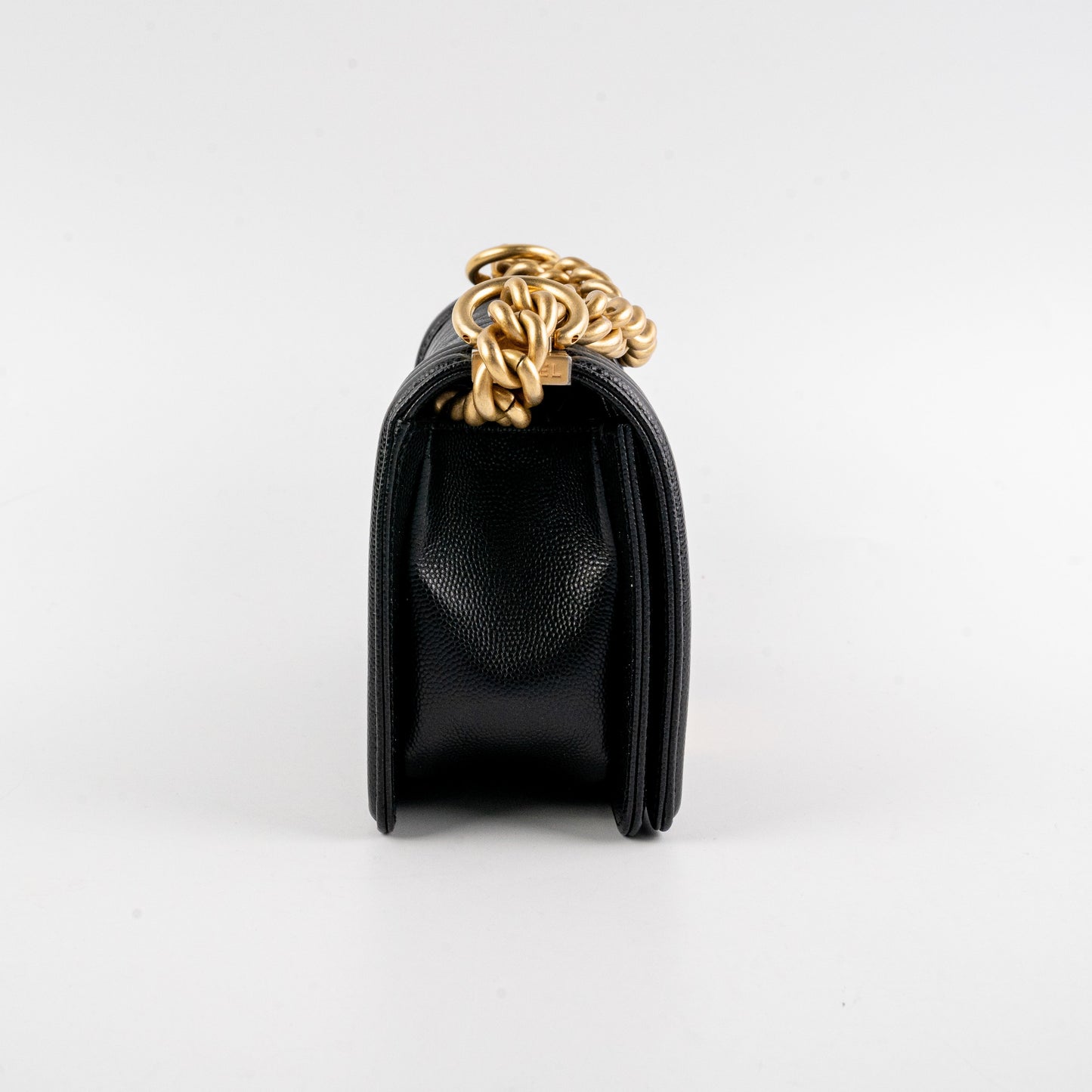 Chanel Caviar Small Black Boy Gold Hardware