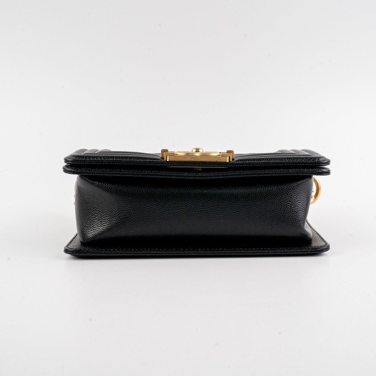 Chanel Caviar Small Black Boy Gold Hardware