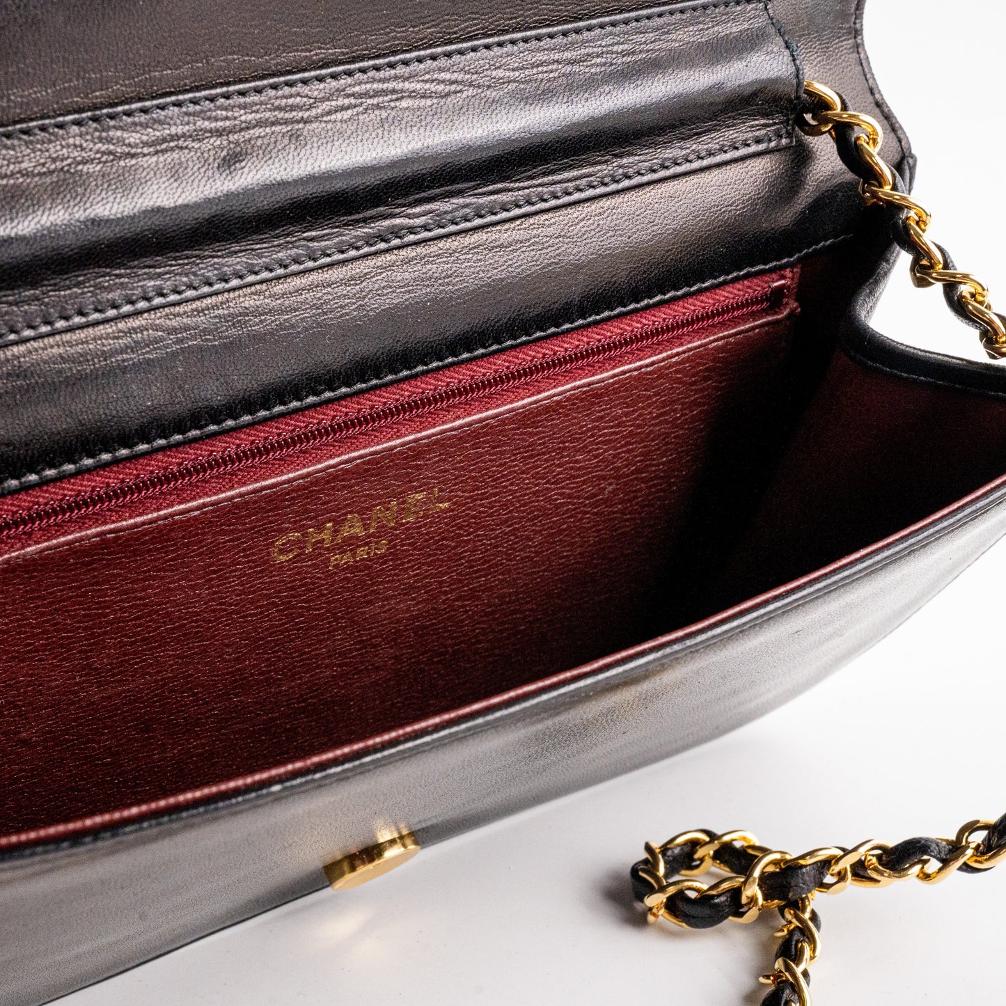 Chanel  Flap Clutch Shoulder Bag Black