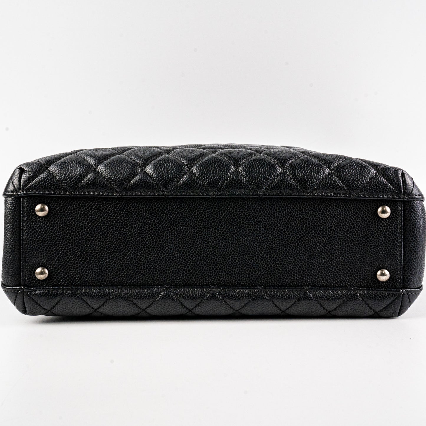 Chanel Caviar Shoulder Tote Bag Black