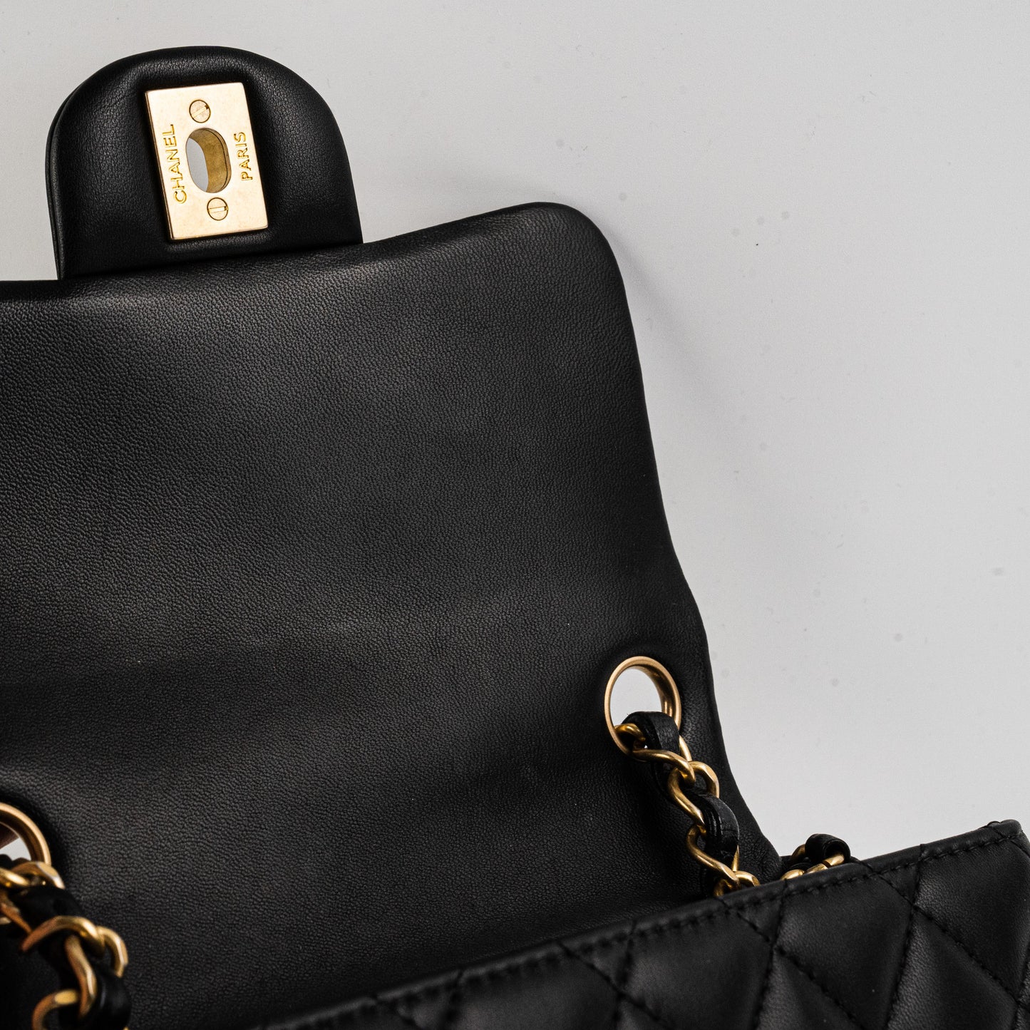Chanel 19S Mini Square Bag Black