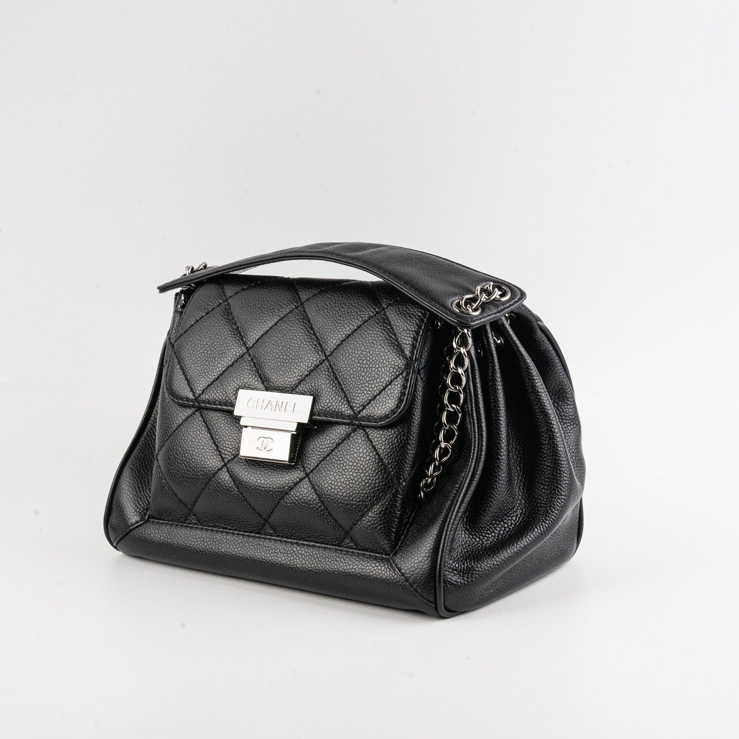 Chanel Black Caviar Seasonal Shoulder Flap Bag